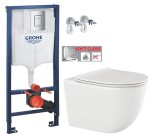 Rapid SL pro závěsné WC 38528SET s chromovou deskou + WC INVENA TINOS + SEDÁTKO 38772001 NO1