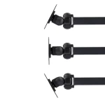 Lindy flexibilní nástěnný držák pro LCD monitory černá / Držák / VESA / nosnost 10 kg / dosah od stěny 410 mm (40765)