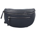 Trendy dámská kožená kabelko-ledvinka Arwel, tmavě modrá