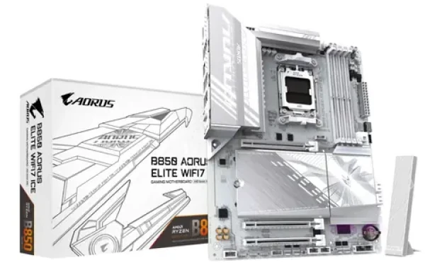 GIGABYTE B850 AORUS ELITE WIFI7 ICE / B850 / 4x DDR5 / 1x 2.5GLAN / Wi-Fi 7 / ATX (B850 A ELITE WF7 ICE)