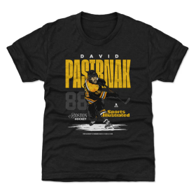 Dětské tričko Boston Bruins NHL David Pastrnak #88 Sports Illustrated WHT 500 Level Velikost: M (8 - 9 let)