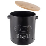 Kulatá plechová dóza BRAMBORY Black