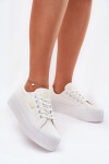 Dámské Tenisky Na Platformě Lee Cooper LCW-25-31-3450L Bílé 37