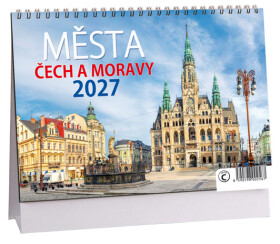 Stolní kalendář 2027 Aria Města Čech a Moravy