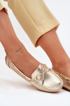 Dámské eko kůže mokasíny zlaté Si Passione 36