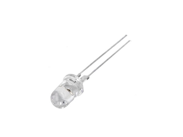 LED dioda bílá 5 mm – Blikající, difuzní