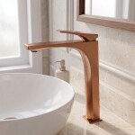 REA - Umyvadlová baterie PREMIUM Joe Brush Copper High REA-B8948