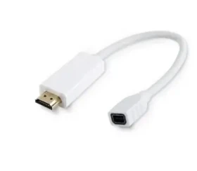 MicroConnect Adaptér HDMI (M) - miniDP (F) 0.1m bílá (HDMMDP)