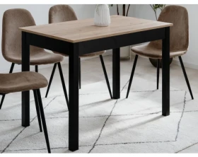 Jídelní stůl Capri 110x67 cm, dub artisan/černý