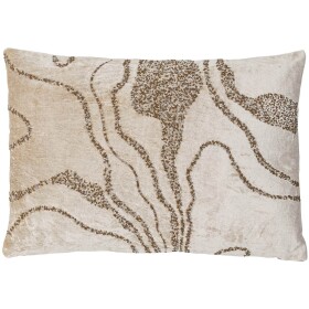Bloomingville Polštář s výplní Adelona 50 × 35 cm, hnědá barva, textil