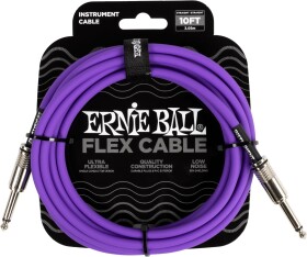 Ernie Ball Flex Instrument Cable 10' Purple
