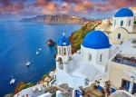 ENJOY Puzzle Santorini - Výhled na lodě, Řecko