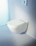DURAVIT - Starck 3 Závěsné WC se sedátkem SoftClose, Rimless, s WonderGliss, bílá 45270900A11