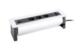 Versalogic VersaTurn 3x 230V, 2x USB A/C 5V, bílé sklo (468926)