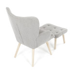 Relaxační křeslo, šedá, látka bouclé, AK-319 GREY2