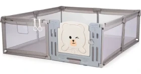 CHIPOLINO Dětská ohrádka s dveřmi Amico Beige (KOIAM0252BE)
