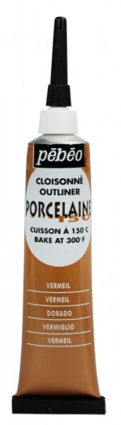 Pébéo Porcelaine 150 kontura 20 ml - červená rumělka
