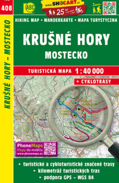 Krušné hory, Mostecko 1:40 000