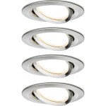 Paulmann 92907 Whirl LED vestavné svítidlo, LED, pevně vestavěné LED, 4.9 W, hliník (kartáčovaný), saténová, sada 3 ks