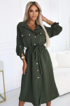 Dámské šaty 531-5 - Numoco basic khaki Univerzální