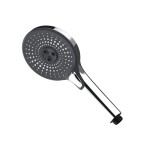 Mereo Termostatická vanová baterie s talířovou kulatou sprchou, černá CB60101TSF