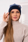 Fleecová čepice Bojana K265 navy+turquoise+dark grey UNI