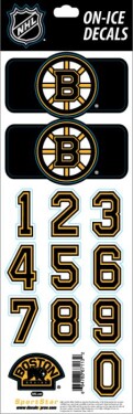 Sport Star Samolepky na helmu Boston Bruins NHL Decals Black