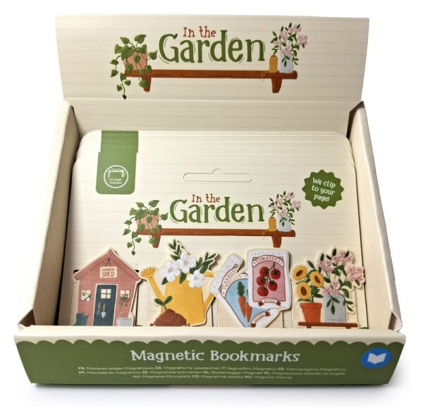 Záložky do knihy magnetické 4ks - Zahrada