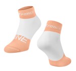 Force One ponožky oranžová/bílá vel. L-XL (42-47)