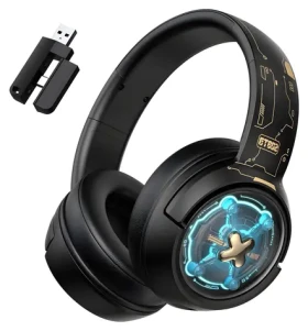 ONIKUMA GT802 černá / Herní sluchátka / Bluetooth 5.4 / 2,4 GHz / RGB / mikrofon (GT802 Black)