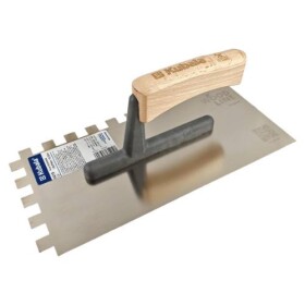 Hladítko nerez, zub 12 mm, 270 x 130 mm, WOOD LINE