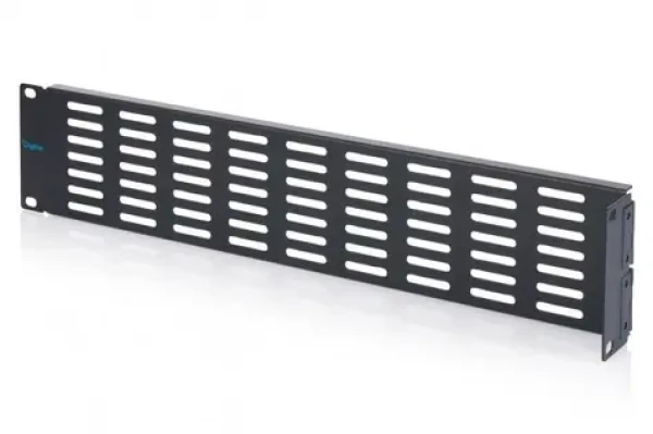 DIGITUS 19" černá / Krycí panel 2U / výklopný / ocelový plech (DN-97695)
