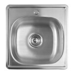 AQUALINE - Nerezový vestavný dřez 48x18x48cm AQ4848B