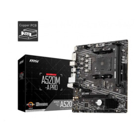 MSI MB Sc AM4 A520M-A PRO, AMD A520, 2xDDR4, m-ATX EDF_2647974