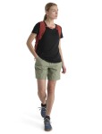 Dámské merino triko krátký rukáv ICEBREAKER Wmns 125 Cool-Lite Sphere III SS Scoop Tee, Black velikost: XL