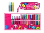 Mitama Mitama, 62908-90156, rolovací pouzdro s glitter psacími pomůckami, růžová, 26 ks