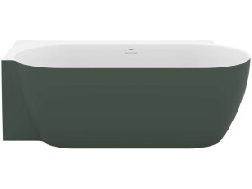 RAVAK - Freedom Corner II Tec Vana 175x86 cm, levá, Grey Green/bílá CC91200000