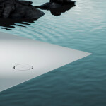 OMNIRES - Sprchová vanička AQUAROCK kompozit, protiskluzová, čtvercová 80 x 80 cm, bílá mat AQUAROCK80-KBM