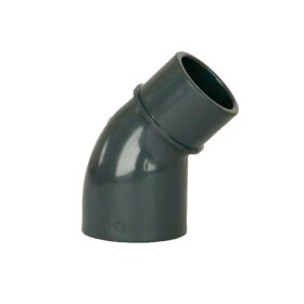 Fip PVC tvarovka - Úhel 45° DN=50 mm int. x d=50 mm ext., lepení / lepení