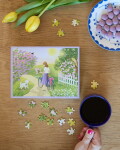 ViSSEVASSE Puzzle Spring – 300 dílků, fialová barva, papír