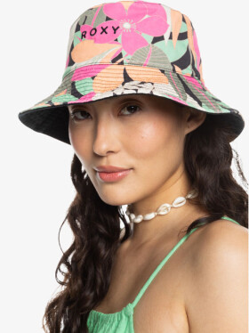 Roxy JASMINE ANTHRACITE PALM SONG AXS dámský plážový klobouk