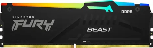 Kingston Fury Beast RGB 32GB (1x 32GB) DDR5 6000MHz EXPO / CL36 / DIMM / Non-ECC / EXPO / XMP / RGB / 1.25V (KF560C36BBEA-32)