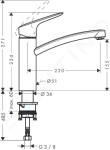 HANSGROHE - Logis Dřezová baterie, chrom 71832000