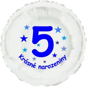Krásné 5. narozeniny fóliový balónek kruh pro kluky Balonky.cz Krásné 5. narozeniny fóliový balónek kruh pro kluky Balonky.cz