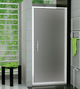 SanSwiss TOPP 0800 04 22 Jednokřídlé dveře 80 cm, bílá/durlux