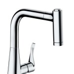 HANSGROHE - Metris Dřezová baterie s výsuvnou sprškou, chrom 14834000