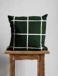 Storefactory Bavlněný povlak na polštář Green Checkered 48 x 48 cm, zelená barva, textil