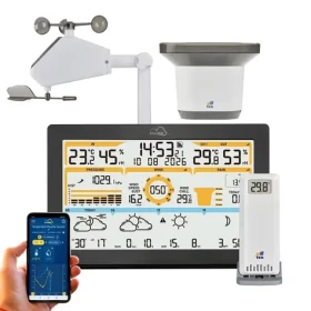 TFA 35.8106.01 / Meteostanice / bezdrátová WiFi / předpověď počasí / větroměr a srážkoměr (35.8106.01)