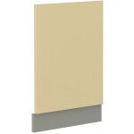 Dvířka na vestavnou myčku nádobí ZM 570x446 Barva korpusu: Šedá, Barva dvířek: Šedý lesk (Šedá)