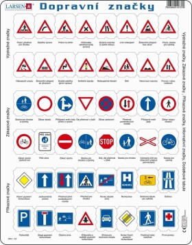 Puzzle Dopravní značky 48 dílků - Larsen